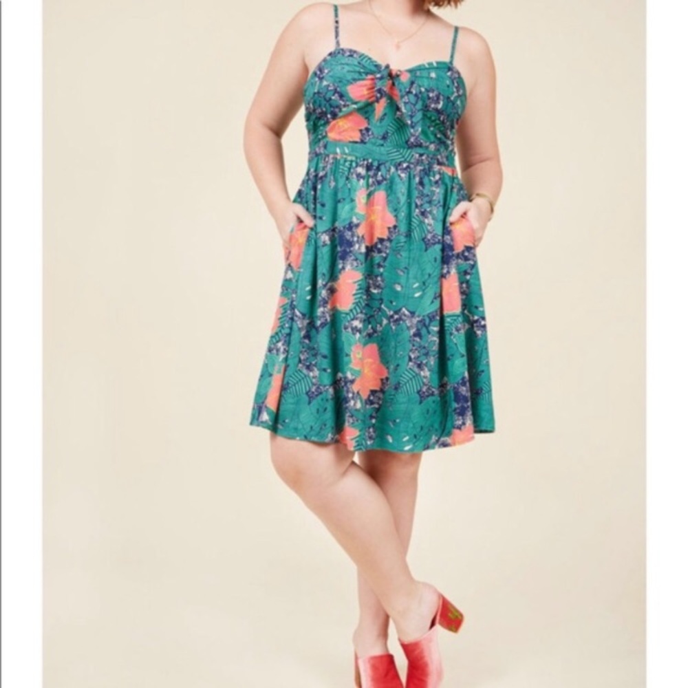 ModCloth Tropical Print Sundress